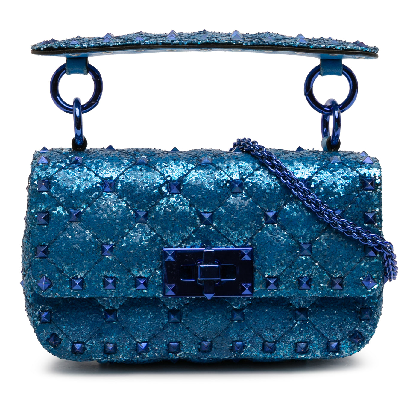Mini Glitter Rockstud Spike Satchel - Image 1