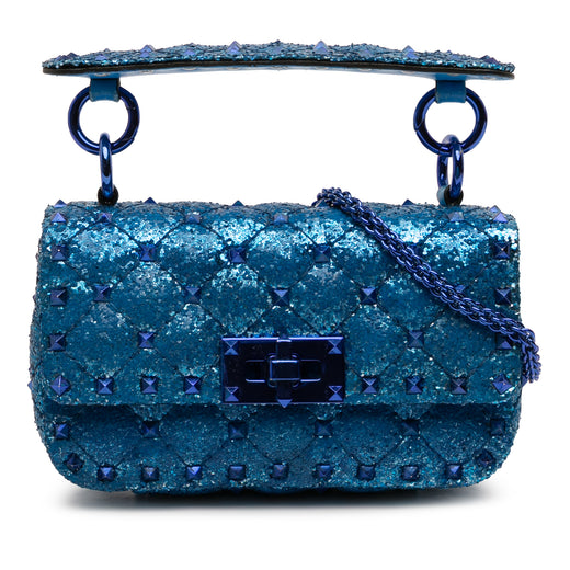 Mini Glitter Rockstud Spike Satchel - Image 1