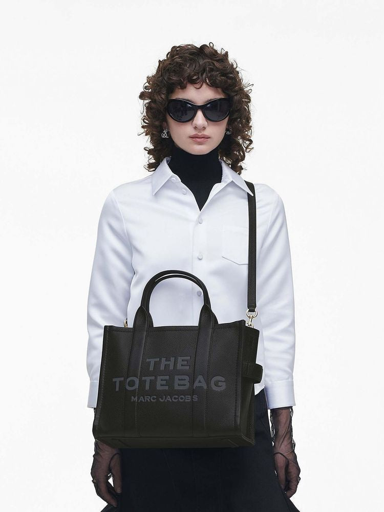 Marc Jacobs Cow Leather Tote Bag — Black