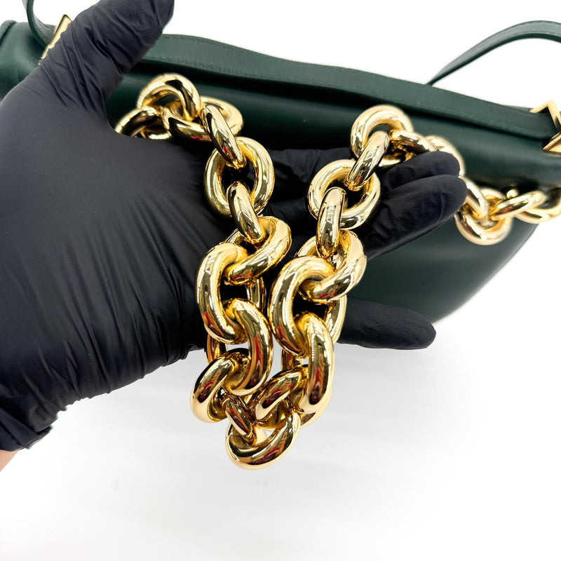Bottega Veneta Mount Leather Green Bag