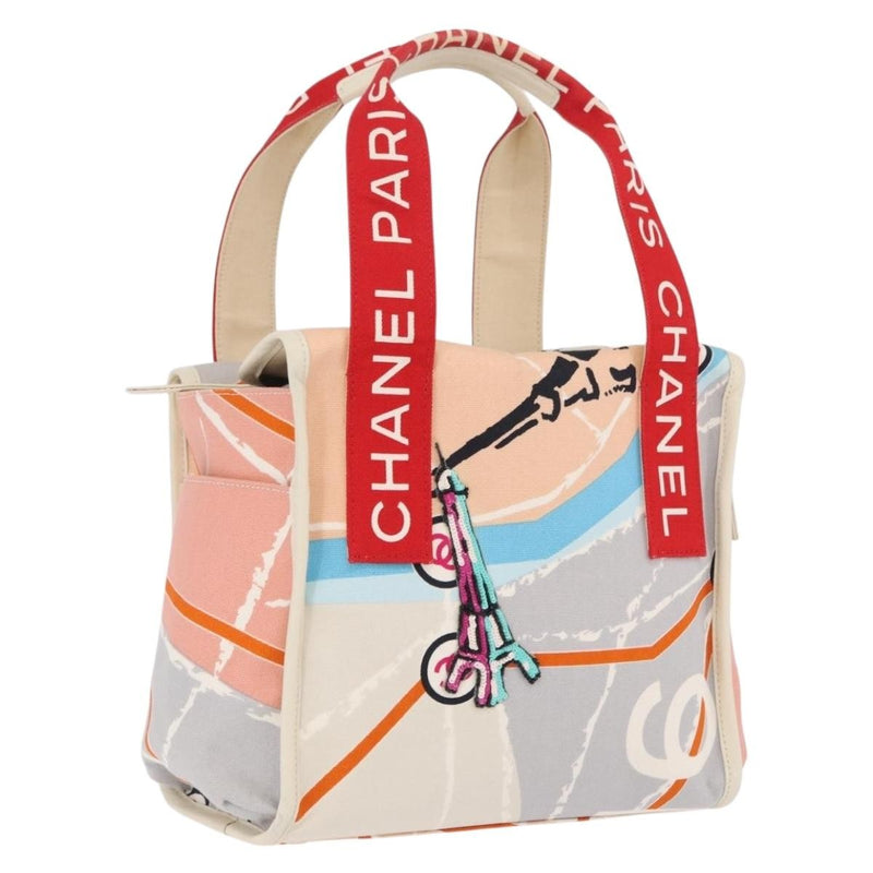 Chanel Eiffel Tower Printed Canvas Multicolour Bag