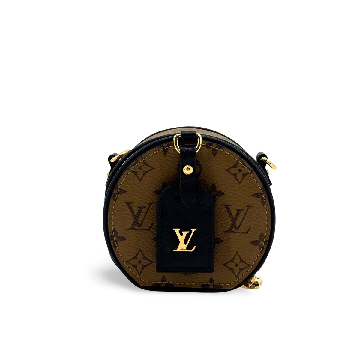 Louis Vuitton Mini Boite Chapeau Reverse Monogram Canvas Brown Bag