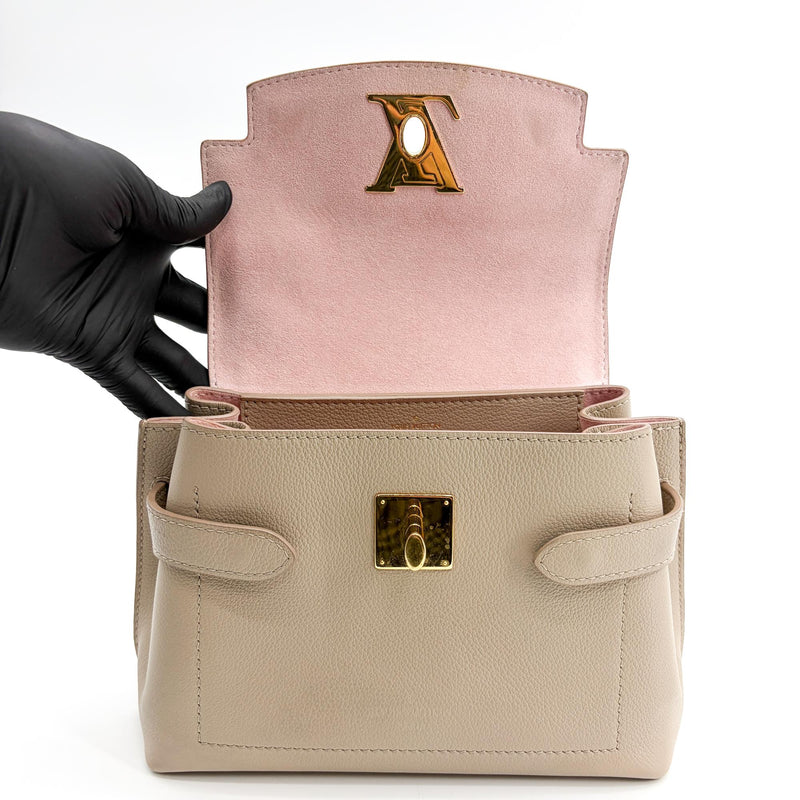 Louis Vuitton Lockme Ever Leather Beige Bag