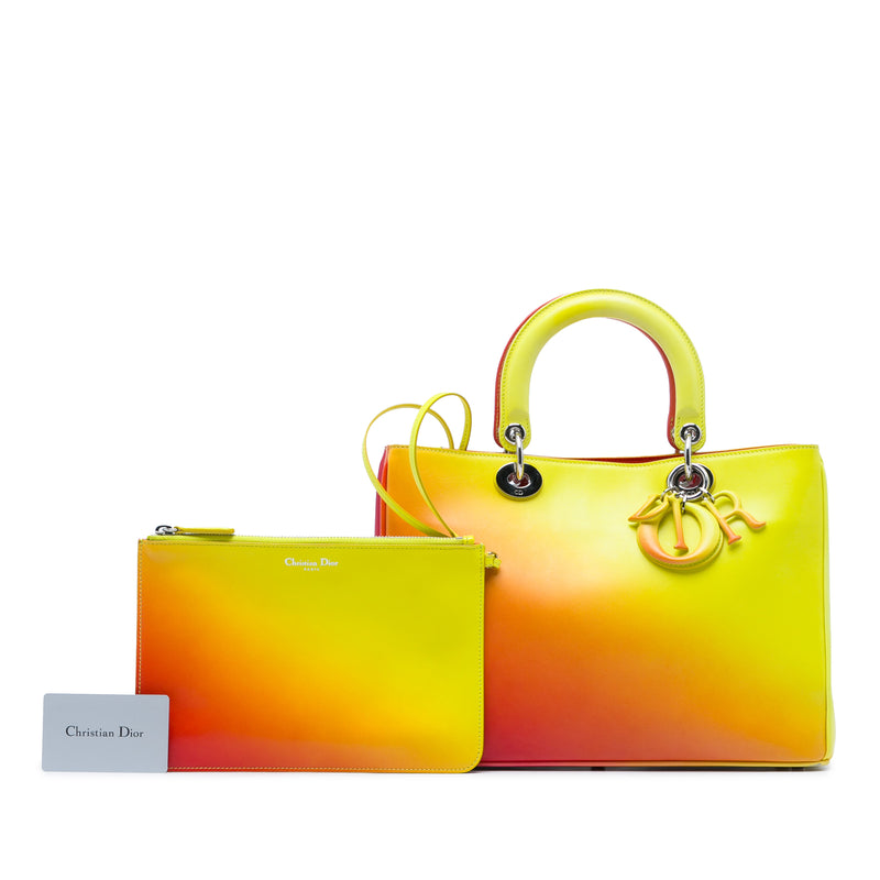 Medium Gradient Calfskin Diorissimo Satchel - Image 7