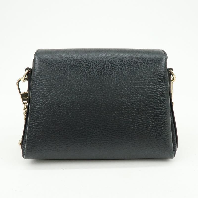 Gucci Interlocking Leather Black Bag