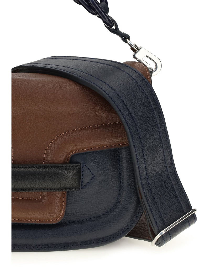 Pierre Hardy Alphaville Shoulder Bag — Navy Goatskin/hircus Goatskin