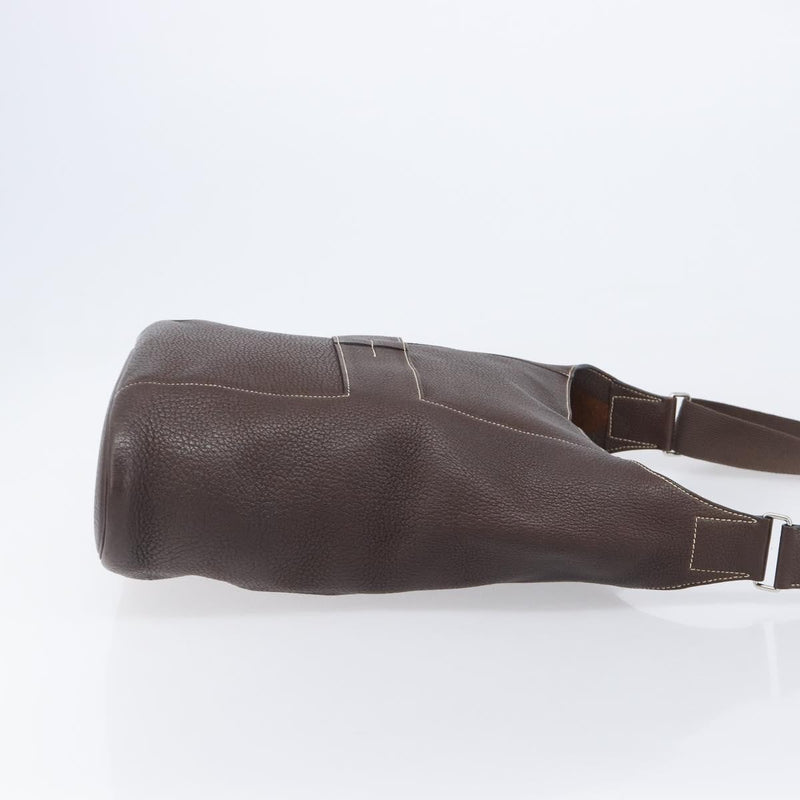 Hermes Sac Good News Leather Brown Bag