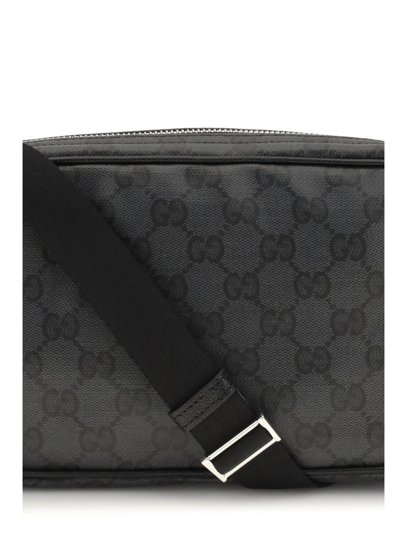 Gucci Mini Essence Shoulder Bag — Black Fabric