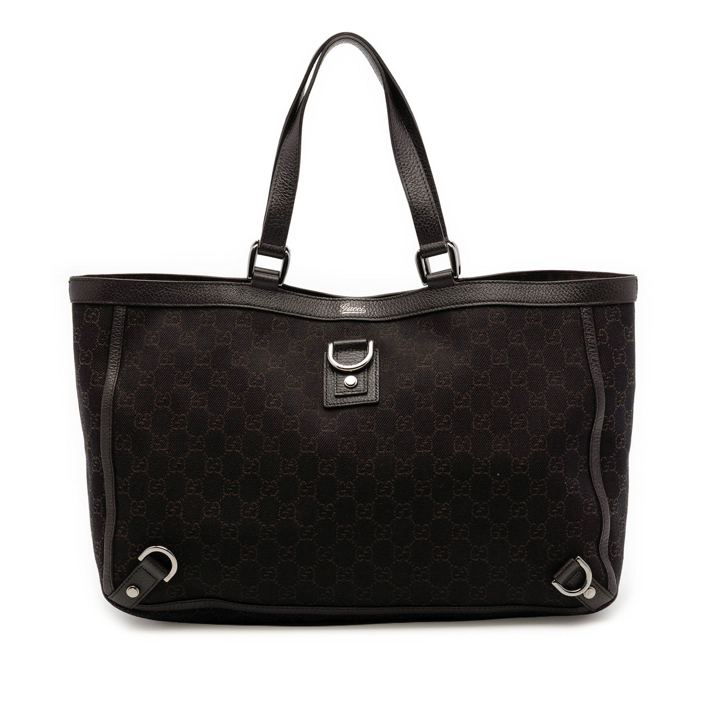 GG Denim Abbey D Ring Tote - Image 1
