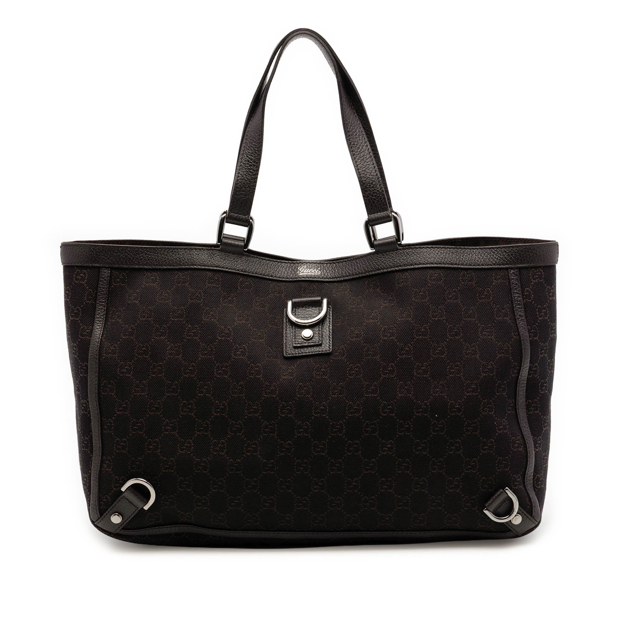 GG Denim Abbey D Ring Tote - Image 1