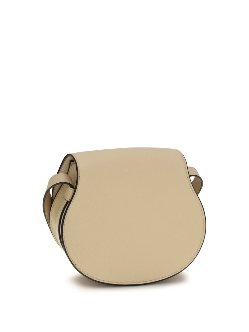 Chloé Marcie Shoulder Bag — Beige Calf Leather Bos Taurus