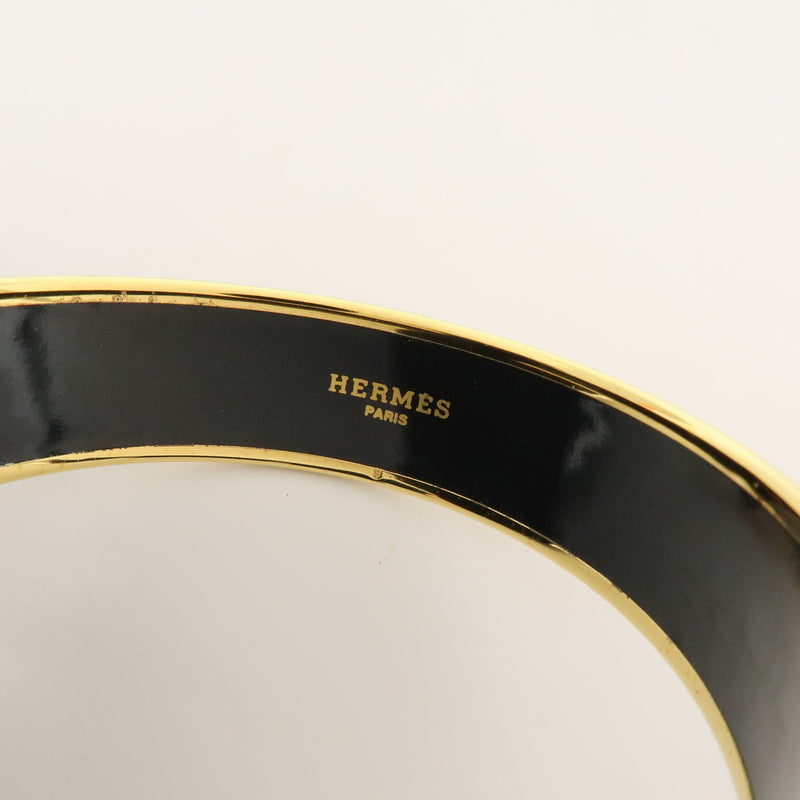 Hermes Bangle Printed Enamel Red Gold_plated Bijoux