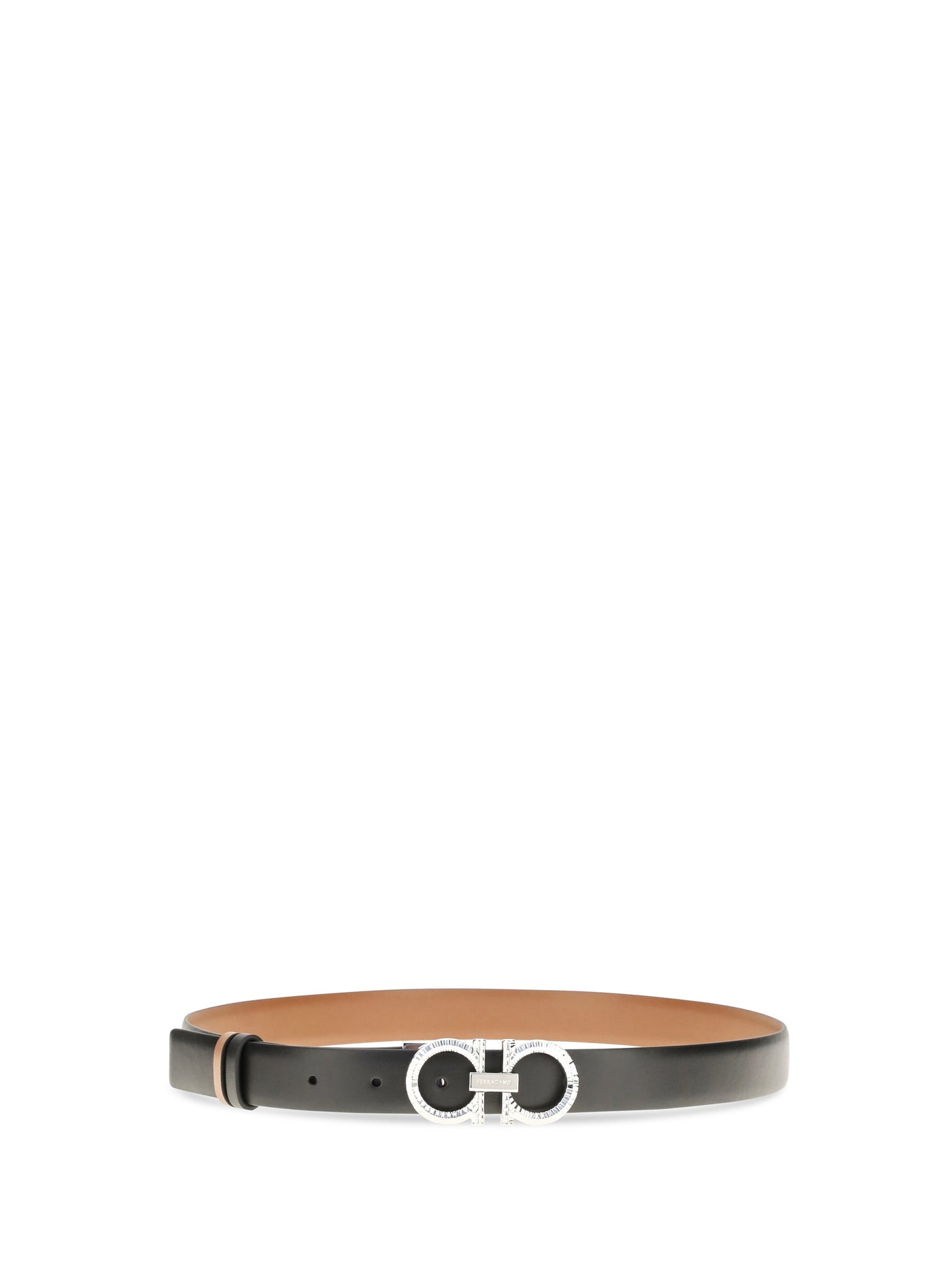 Ferragamo Gancini Belt — Brown Calf Leather