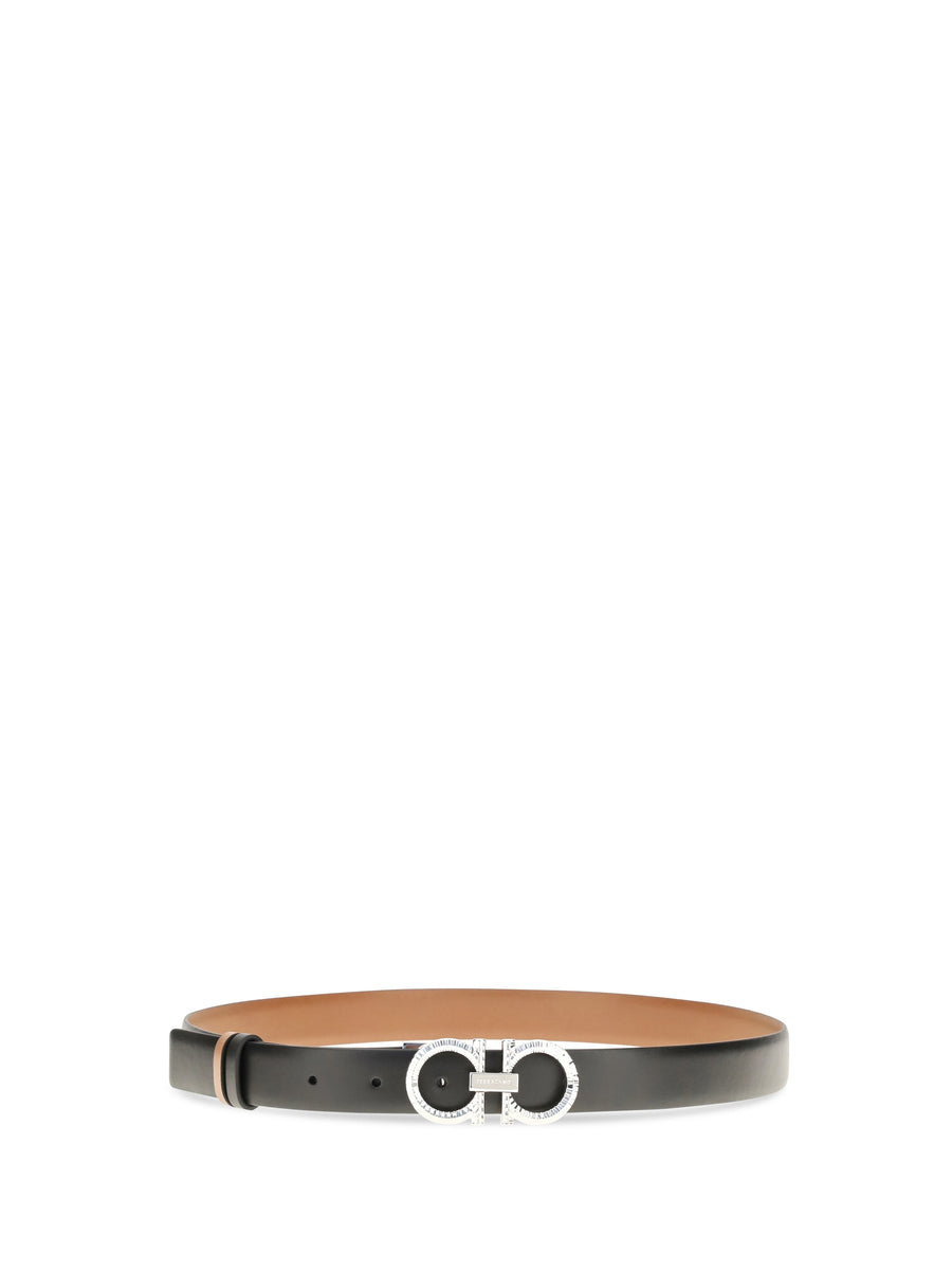Ferragamo Gancini Belt — Brown Calf Leather