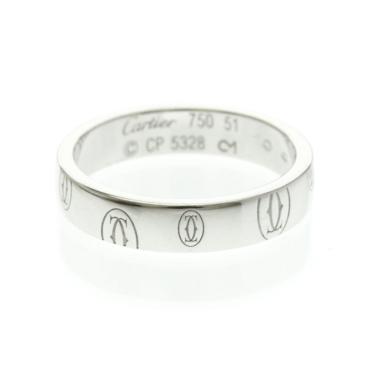 Cartier Logo De Band 18k White Gold Silver White_gold Bijoux