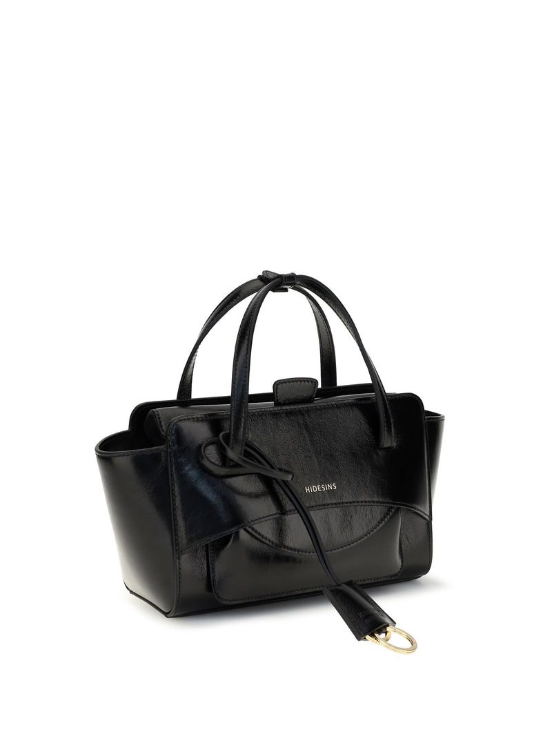 Hidesins Flap S Shoulder Bag — Black Calf Leather Bos Taurus