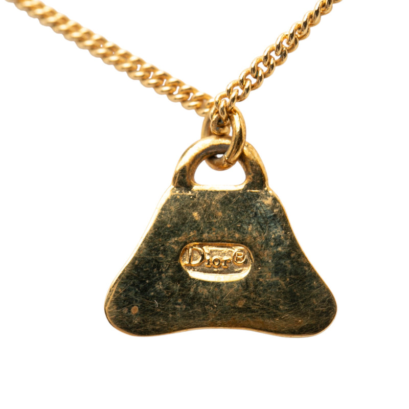 Gold Plated Bag Pendant Necklace - Image 2