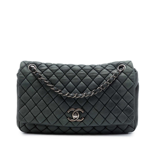 Large Quilted Iridescent Calfskin New Bubble Flap - Image 1