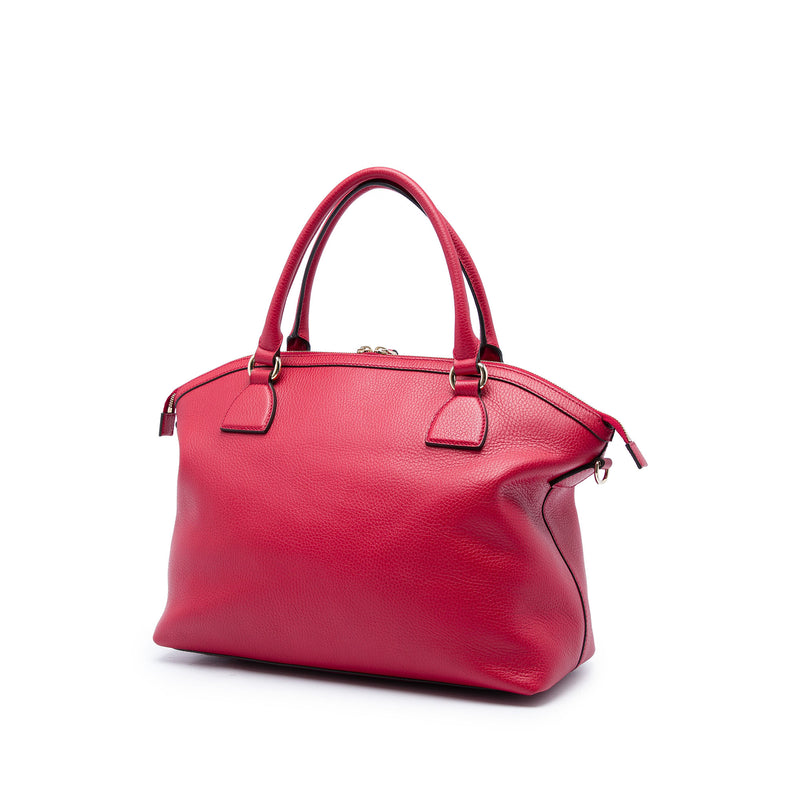 Large Dollar Calfskin GG Charm Dome Satchel - Image 2