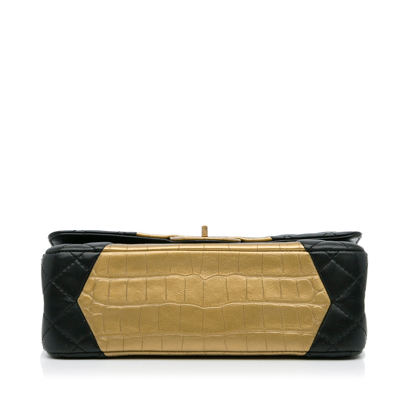 Medium Croc Embossed Lambskin 2.55 Reissue Double Flap Bag - Image 5