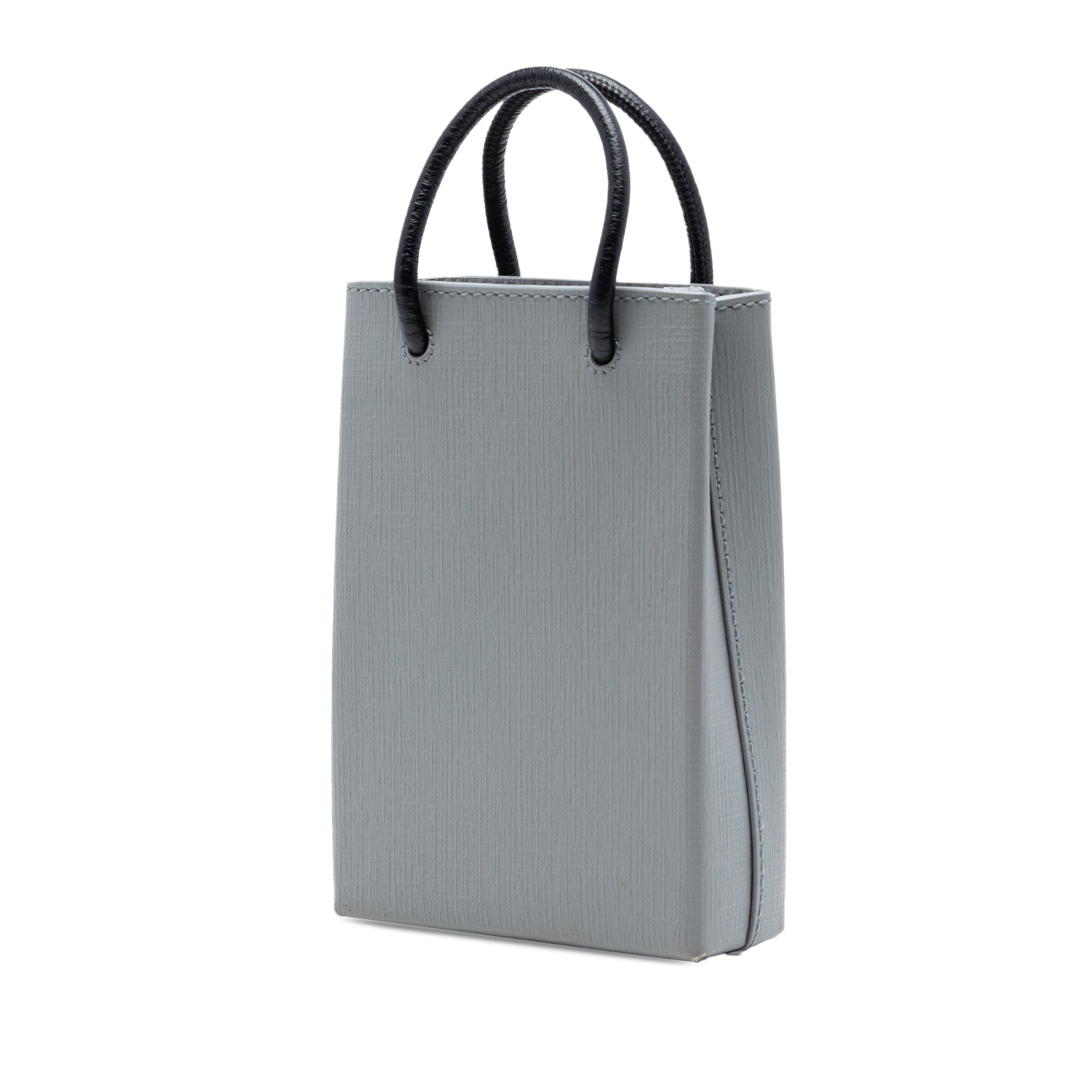 Mini Calfskin Logo Shopping Phone Holder - Image 2