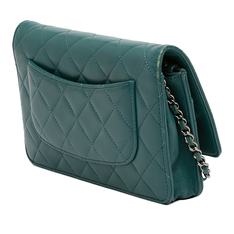 CC Quilted Lambskin Wallet On Chain - Image 2