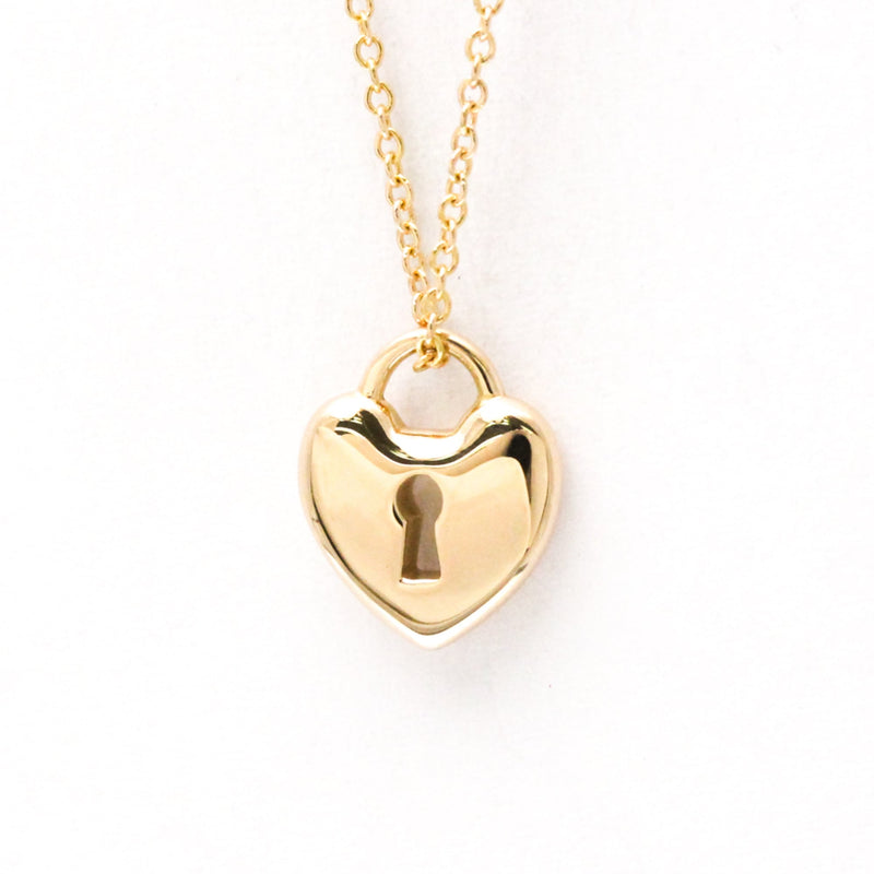 Tiffany & Co. Heart Lock Pendant 18k Yellow Gold Pink_gold Bijoux