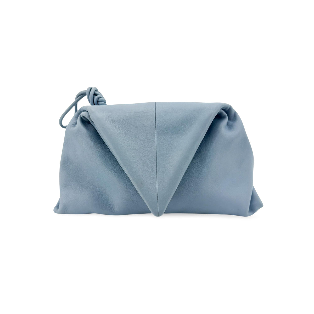 Bottega Veneta Bv Trine Fold Clutch Leather Blue