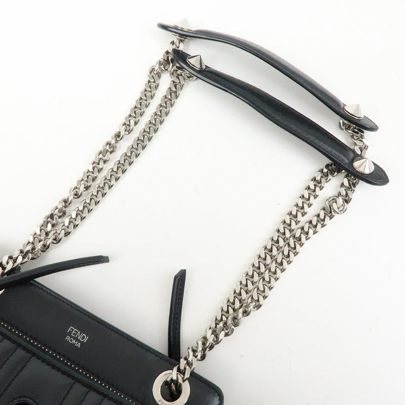 Fendi Dotcom Click Quilted Leather Black Bag