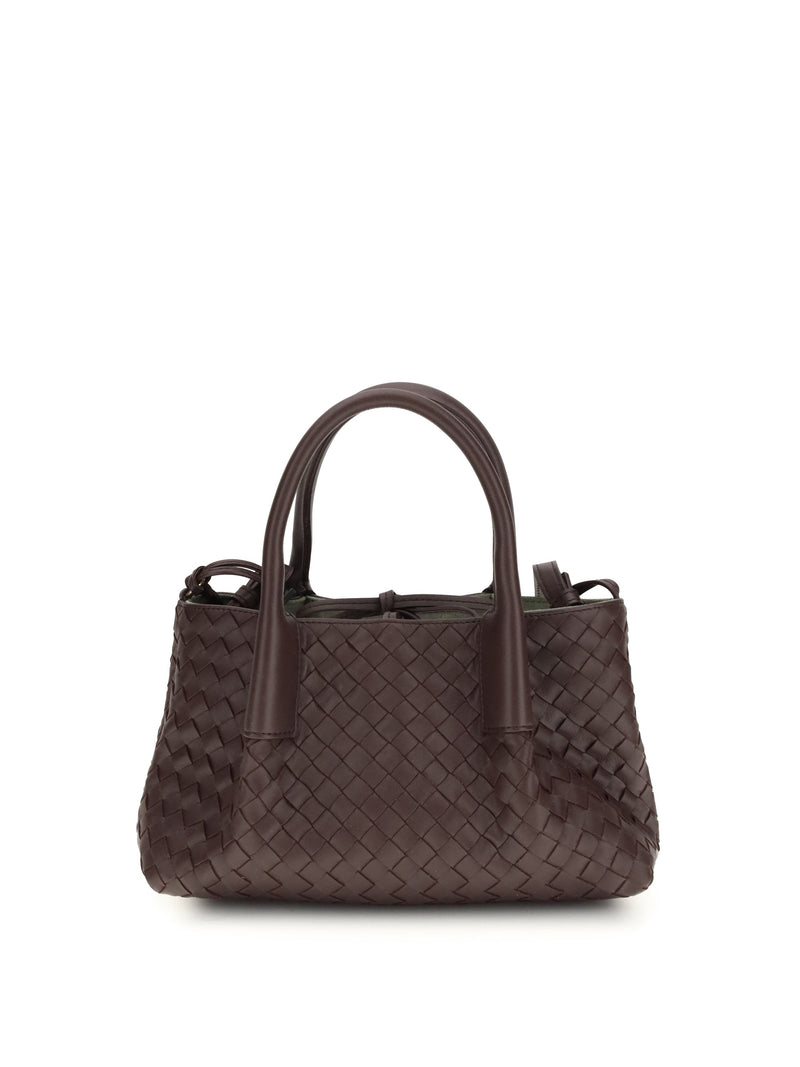 Bottega Veneta Pinacoteca Top Handle Bag — Brown Calf Leather