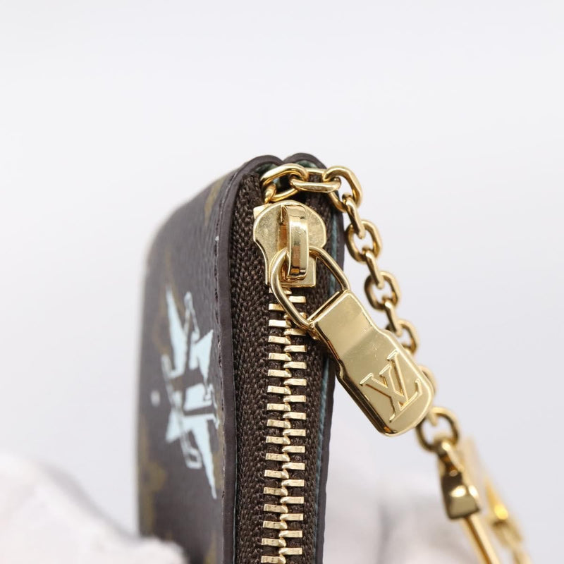 Louis Vuitton Pochette Clés Monogram Vivienne Brown Canvas Accessory