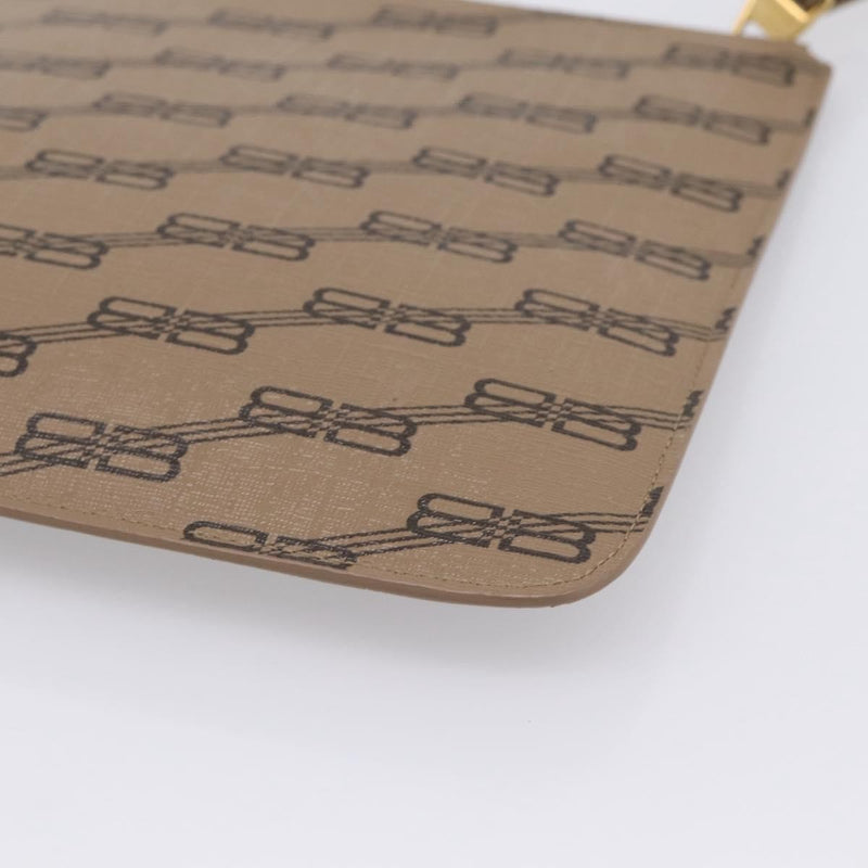 Balenciaga Signature Pouch Monogram Pvc Leather Beige