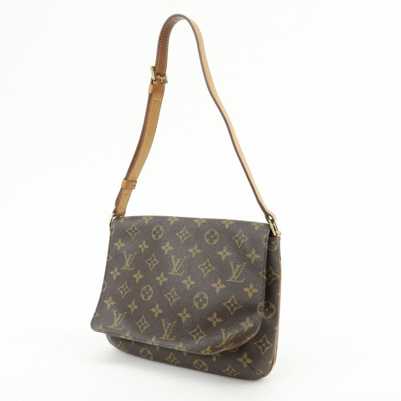Louis Vuitton Musette Tango Monogram Canvas Brown Bag