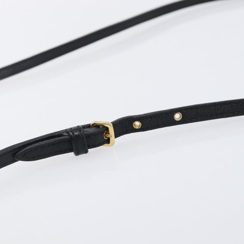 Miu Miu Shoulder Matelasse Leather Black Bag