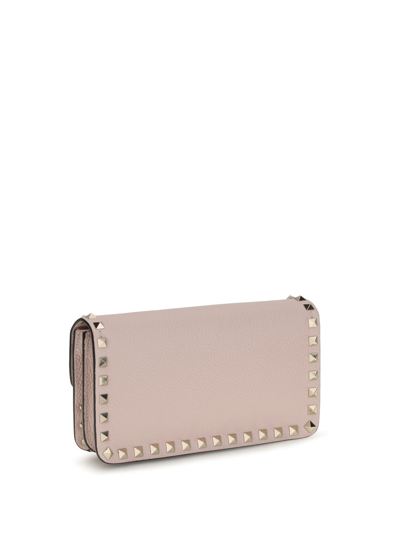 Valentino Garavani Wallet — Pink Calf Leather Bos Taurus