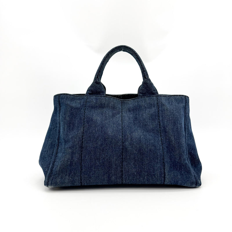 Prada Canapa Denim Blue Denim_jeans Bag