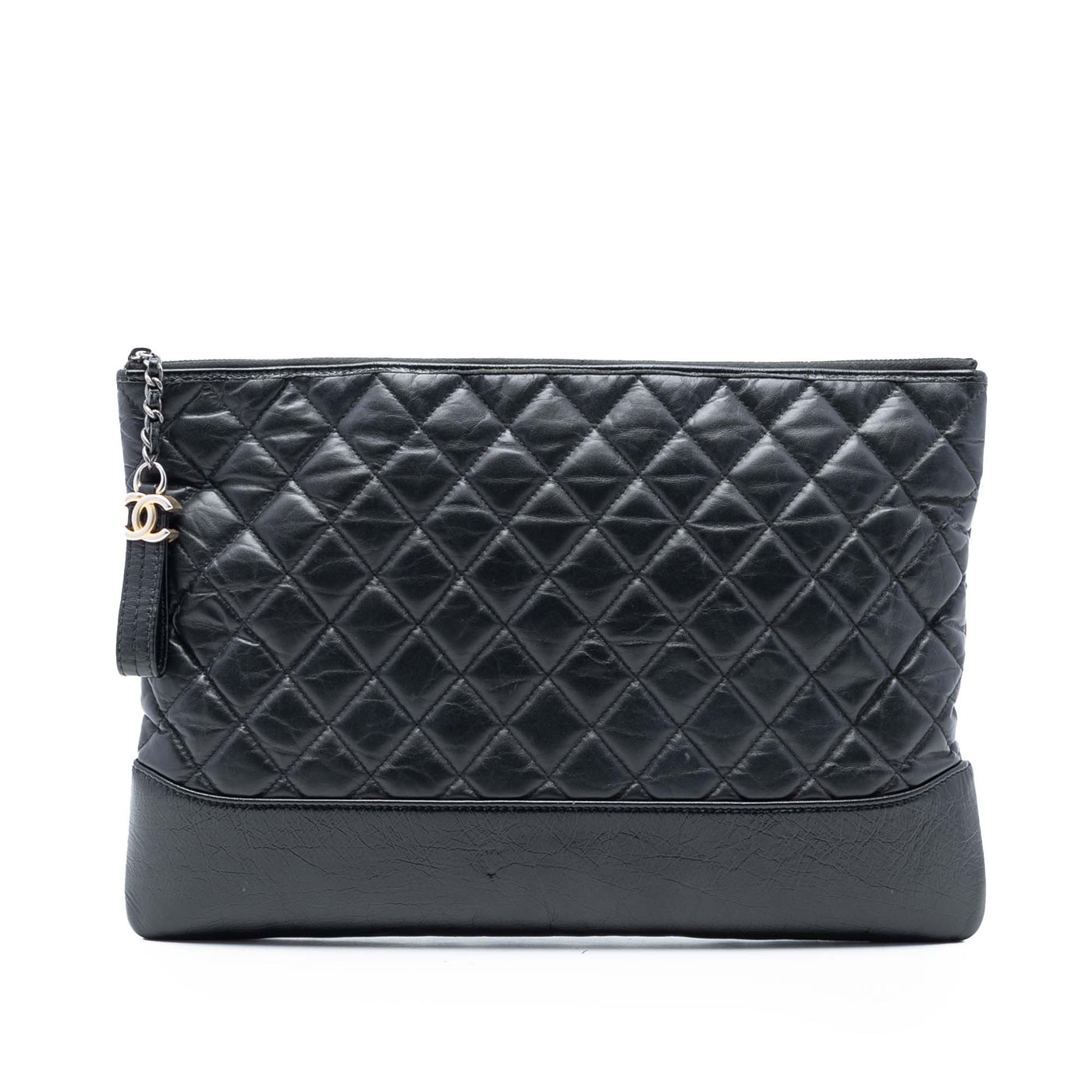 Large Aged Calfskin Gabrielle O Case Clutch - Image 1