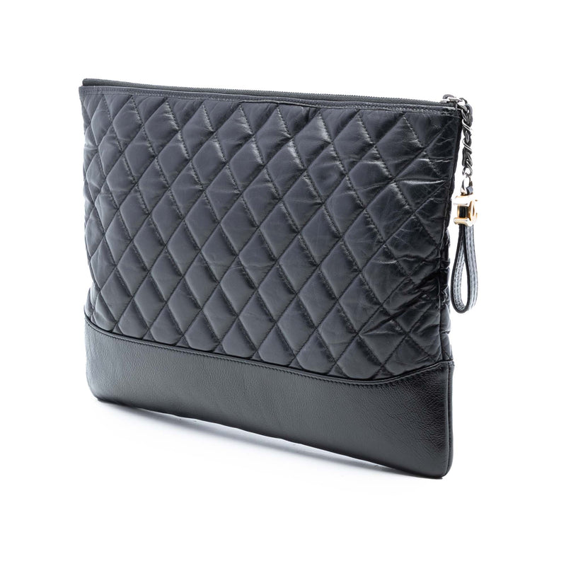 Large Aged Calfskin Gabrielle O Case Clutch - Image 2