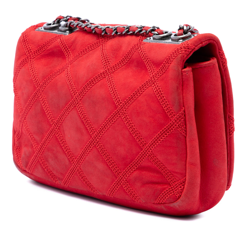 Iridescent Calfskin Diamond Stitch Flap - Image 2