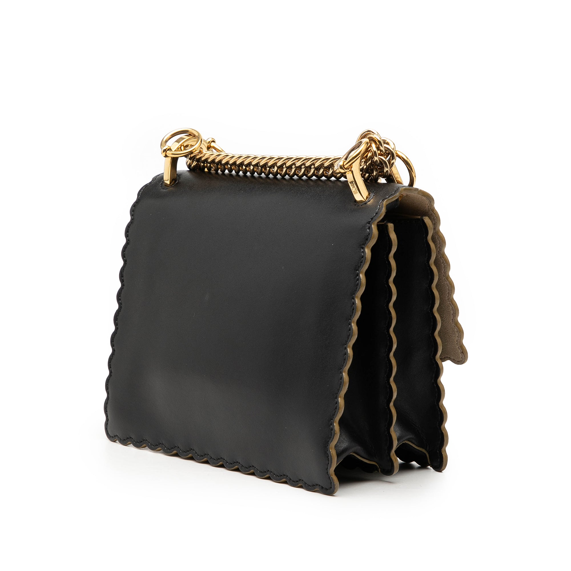 Small Scalloped Leather Kan I Crossbody - Image 2