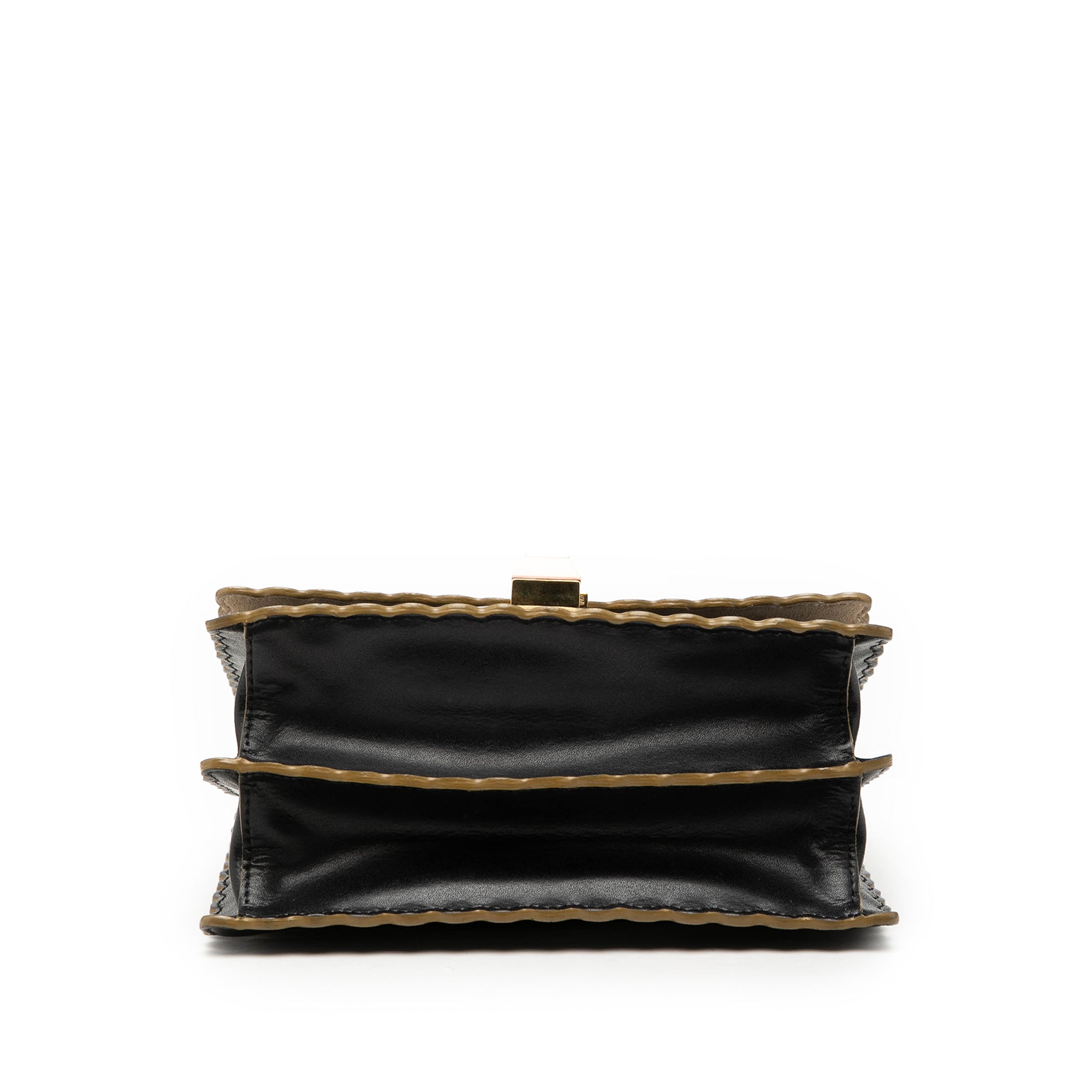 Small Scalloped Leather Kan I Crossbody - Image 3