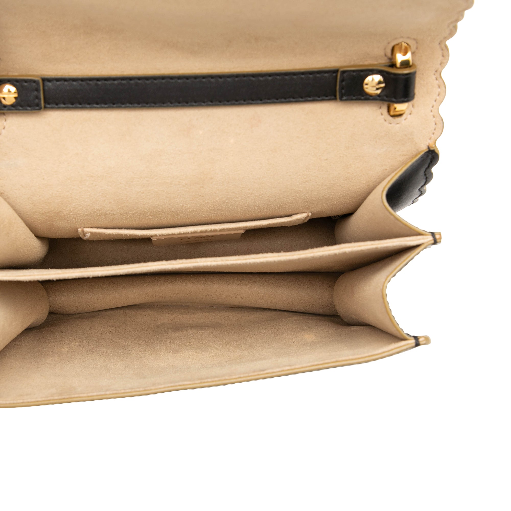 Small Scalloped Leather Kan I Crossbody - Image 4