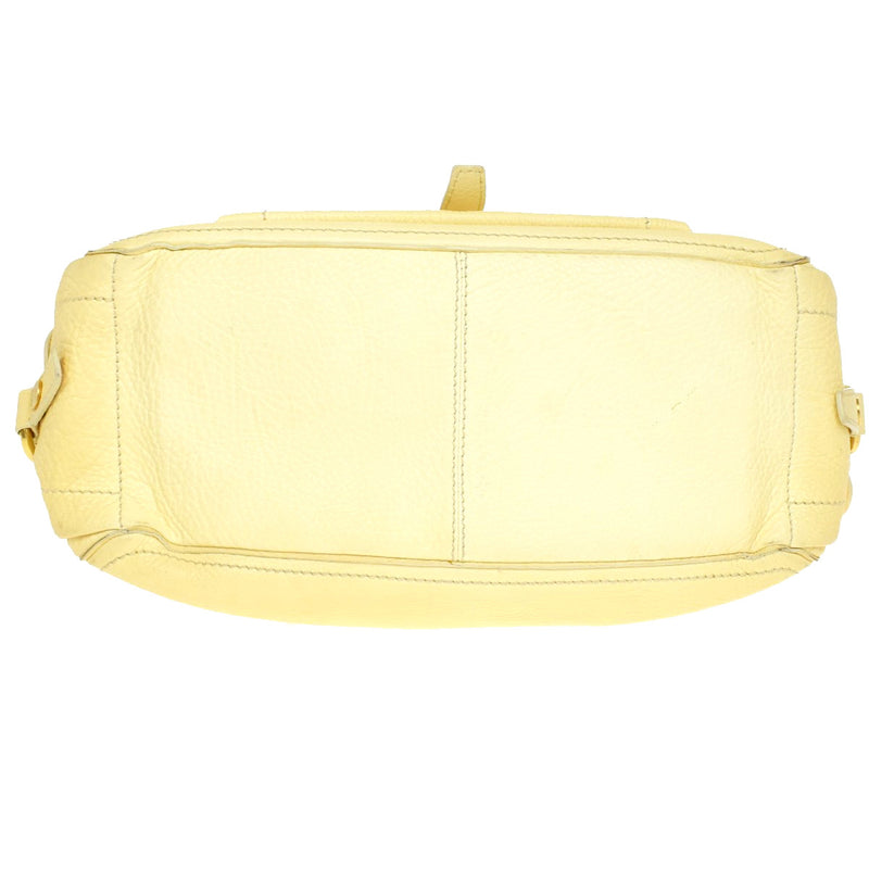 Celine Boogie Satchel Leather Yellow