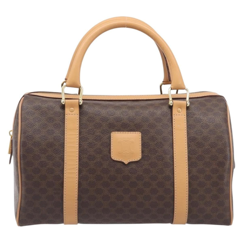 Celine Handbag Canvas Brown Bag