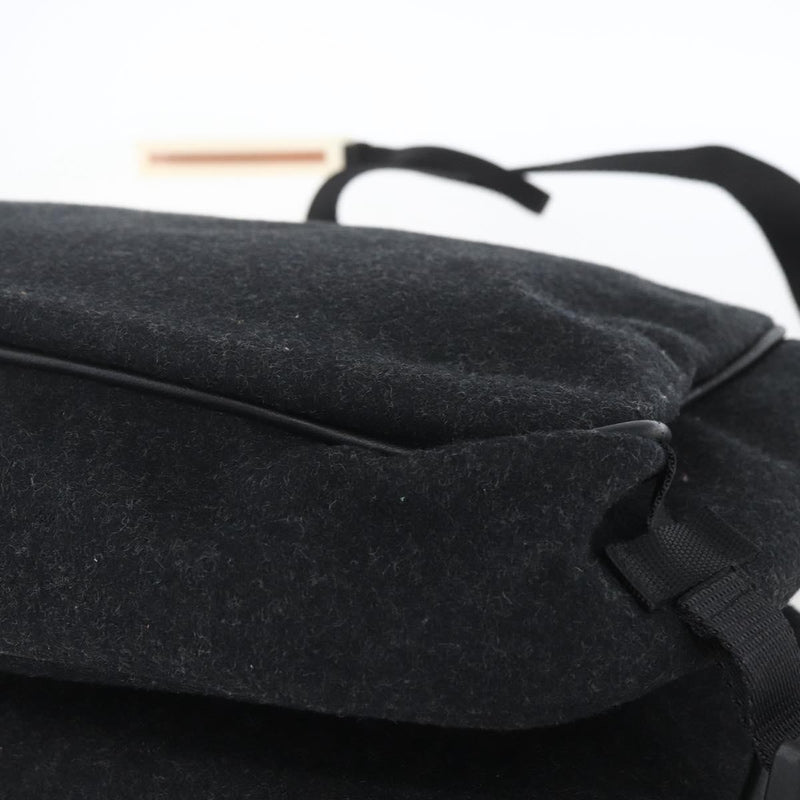 Prada Shoulder Wool Black Bag