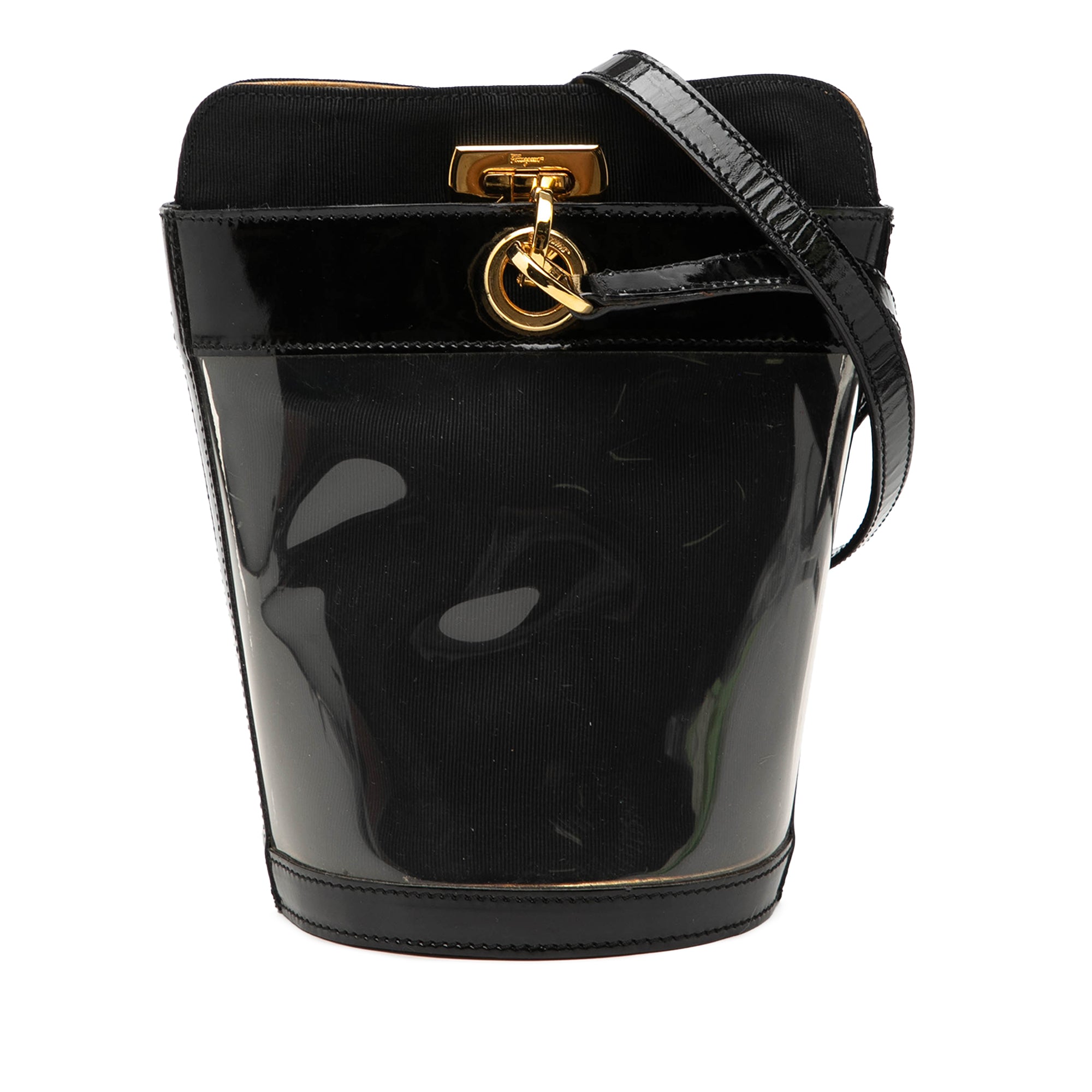 Vinyl Gancini Bucket Bag - Image 1