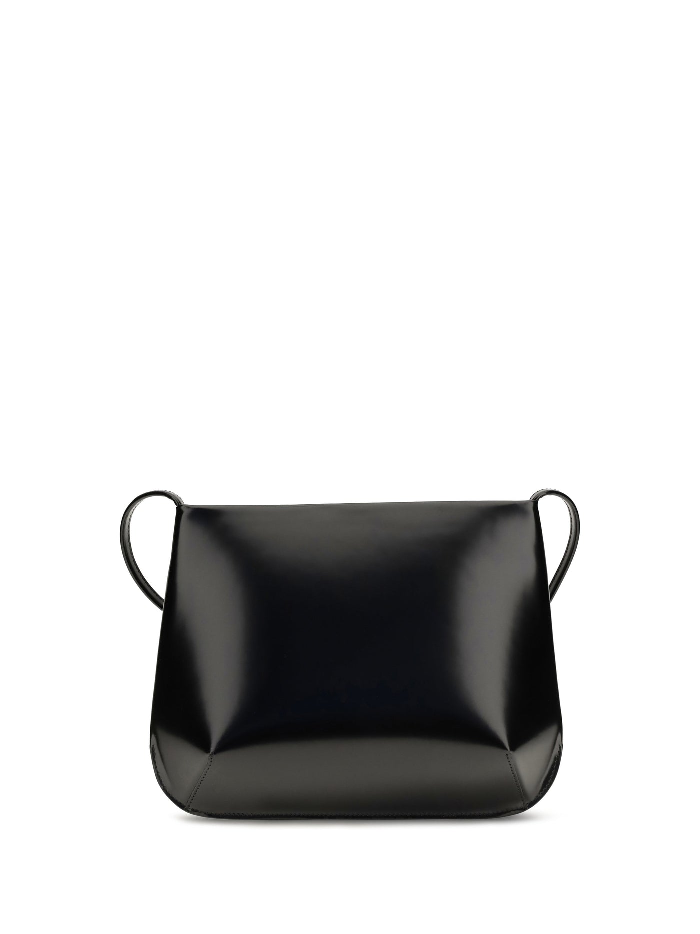 Fane Loge Crossbody Bag — Black Calf Leather Bos Taurus