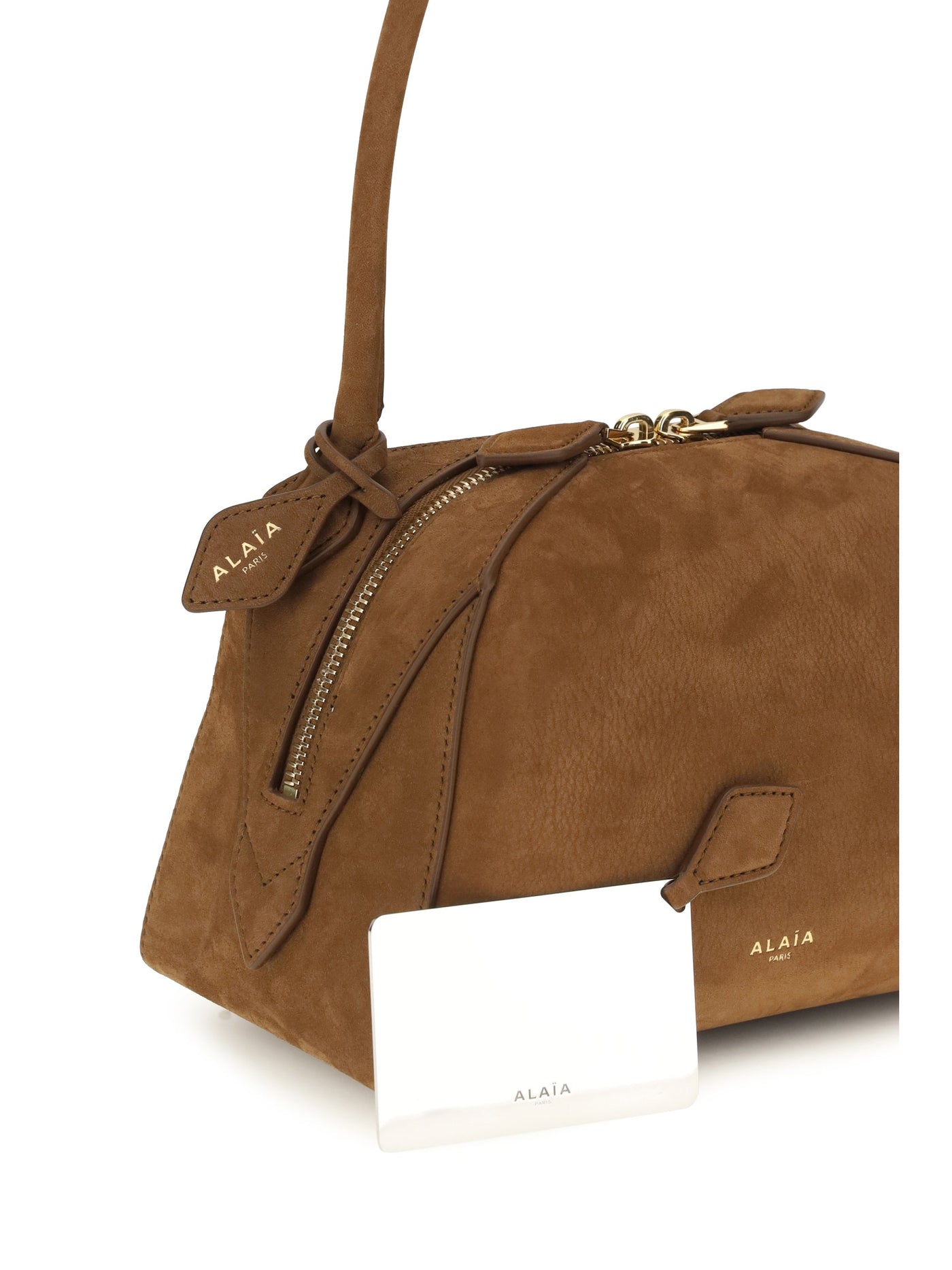 Alaïa Le Bouledogue Shoulder Bag — Brown Calf Leather