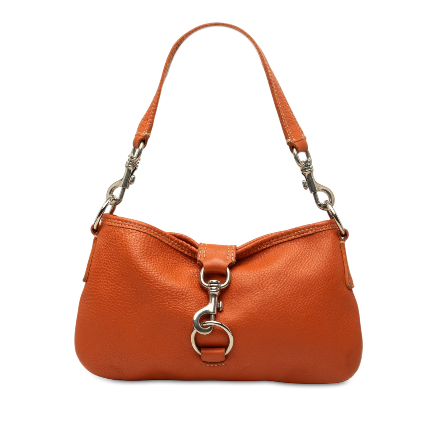 Grained Leather Shoulder Bag - Image 1