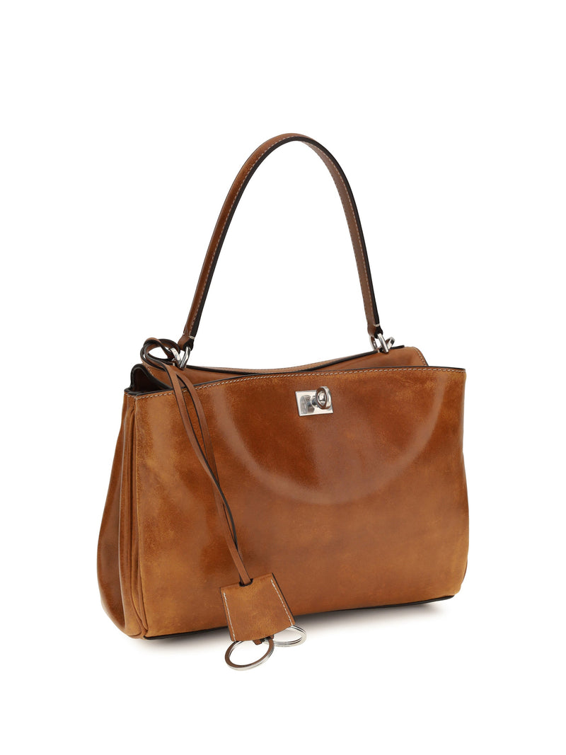 Balenciaga Rodeo Shoulder Bag — Tan Lambskin Leather